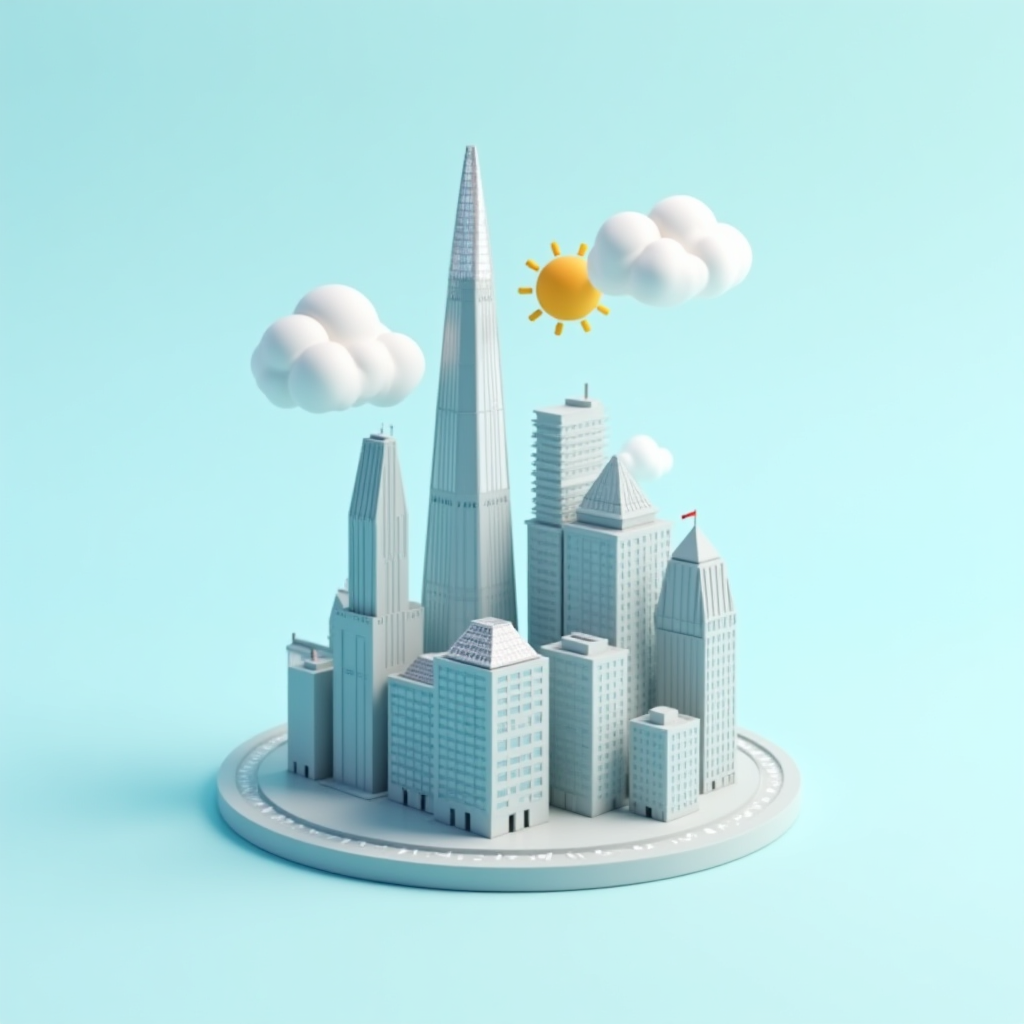 A tall 9:16 miniature 3D cartoon cover