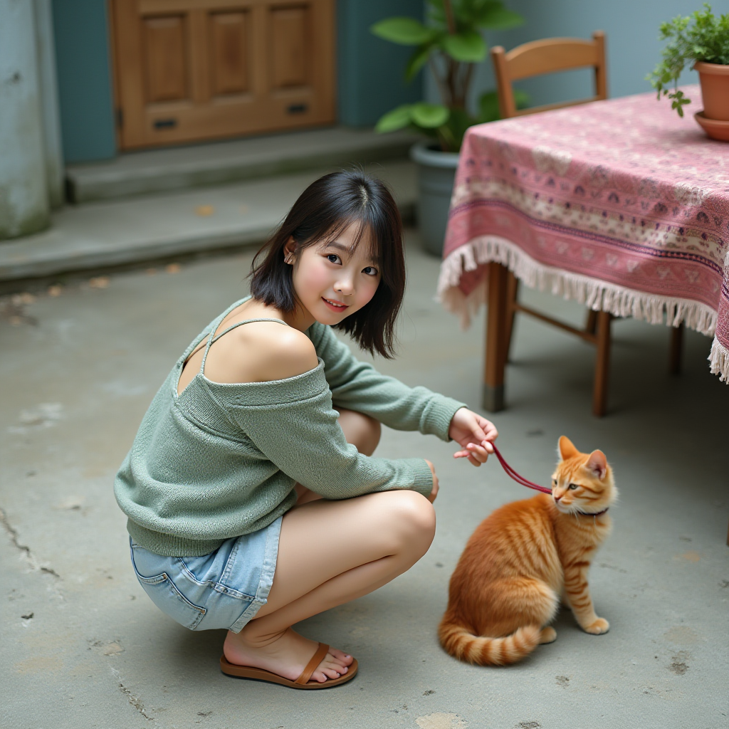 A hyper-realistic high-angle candid photograph, 16:9 cover